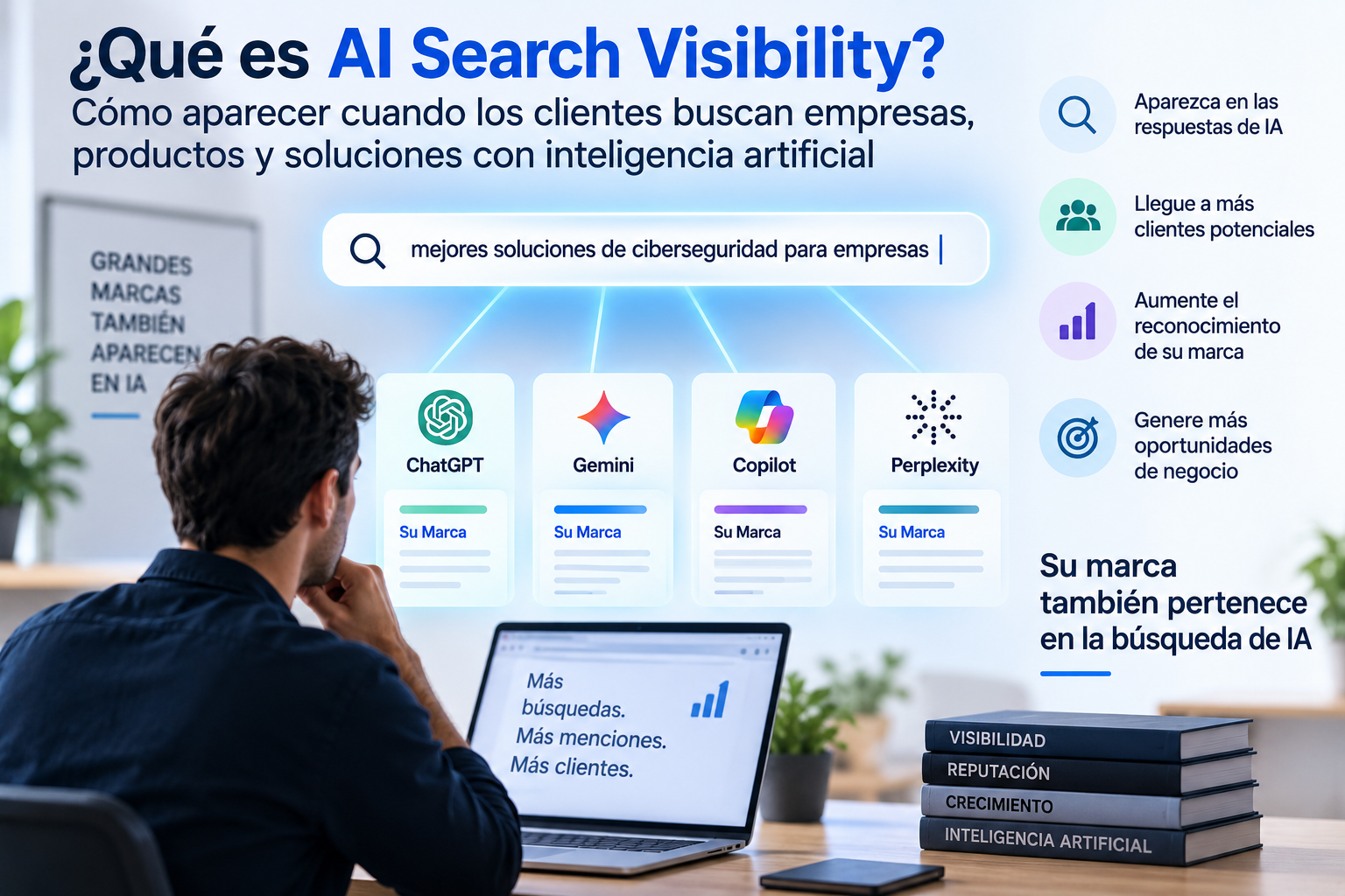 ¿Qué es AI Search Visibility? Cómo aparecer cuando los clientes buscan empresas, productos y soluciones con inteligencia artificial