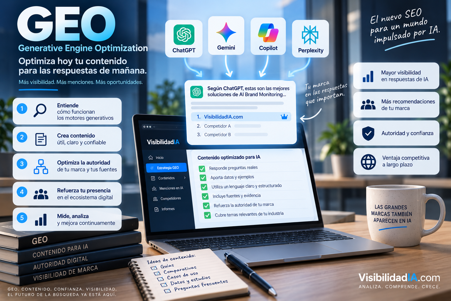 ¿Qué es GEO? Guía de Generative Engine Optimization para mejorar la visibilidad en IA