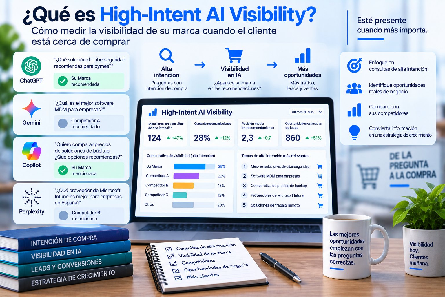 ¿Qué es High-Intent AI Visibility? Cómo medir la visibilidad de su marca cuando el cliente está cerca de comprar