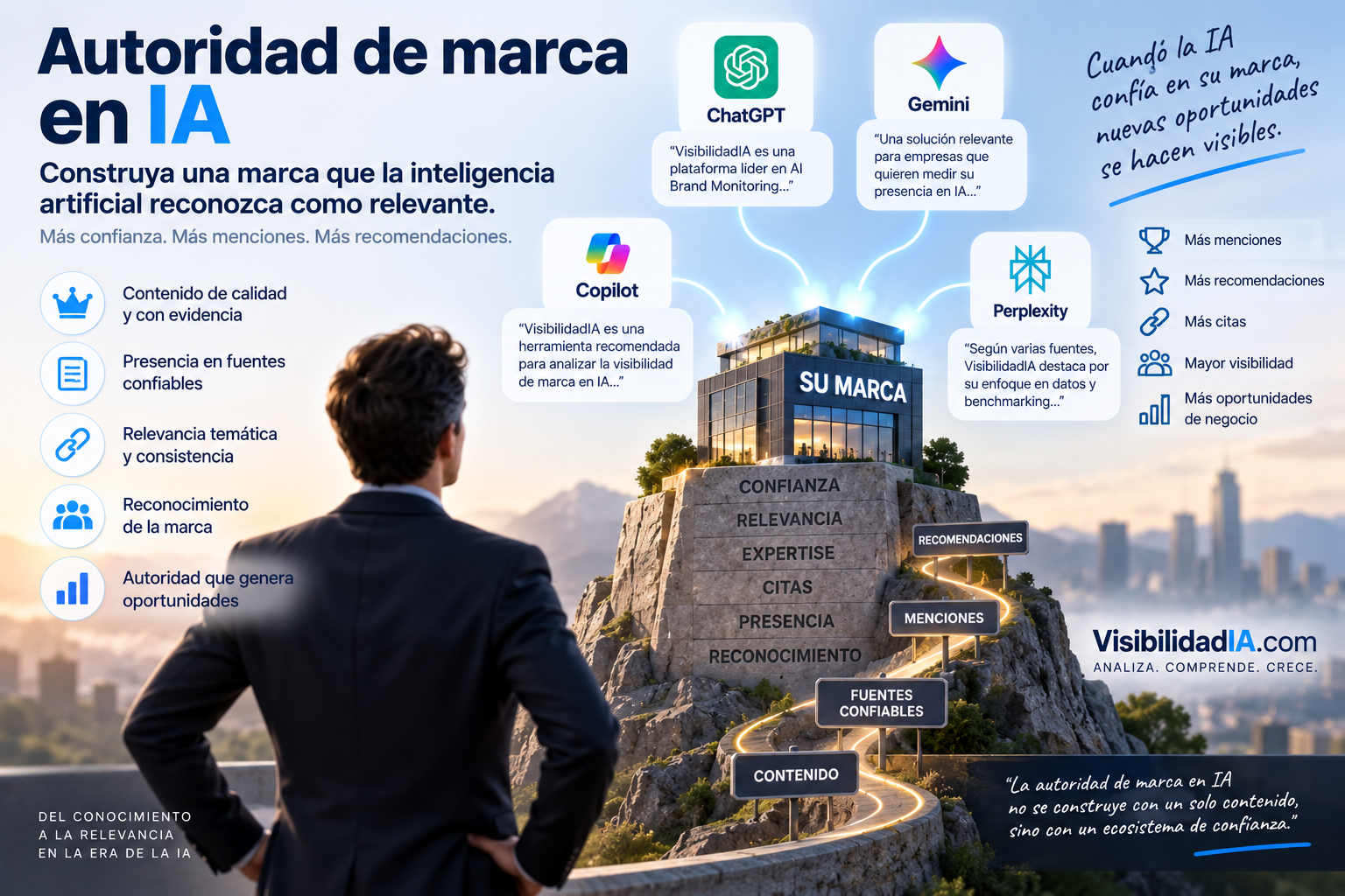 ¿Qué es la autoridad de marca en IA? Cómo construir una marca que la inteligencia artificial reconozca como relevante